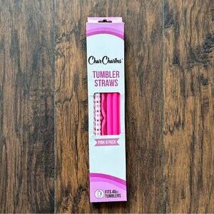 Char Charms Tumbler Straws